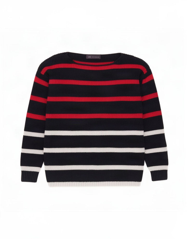 Marks & Spencer Dame Boat Neck Jumper Sweater UK 14 Medium Flerfarvet