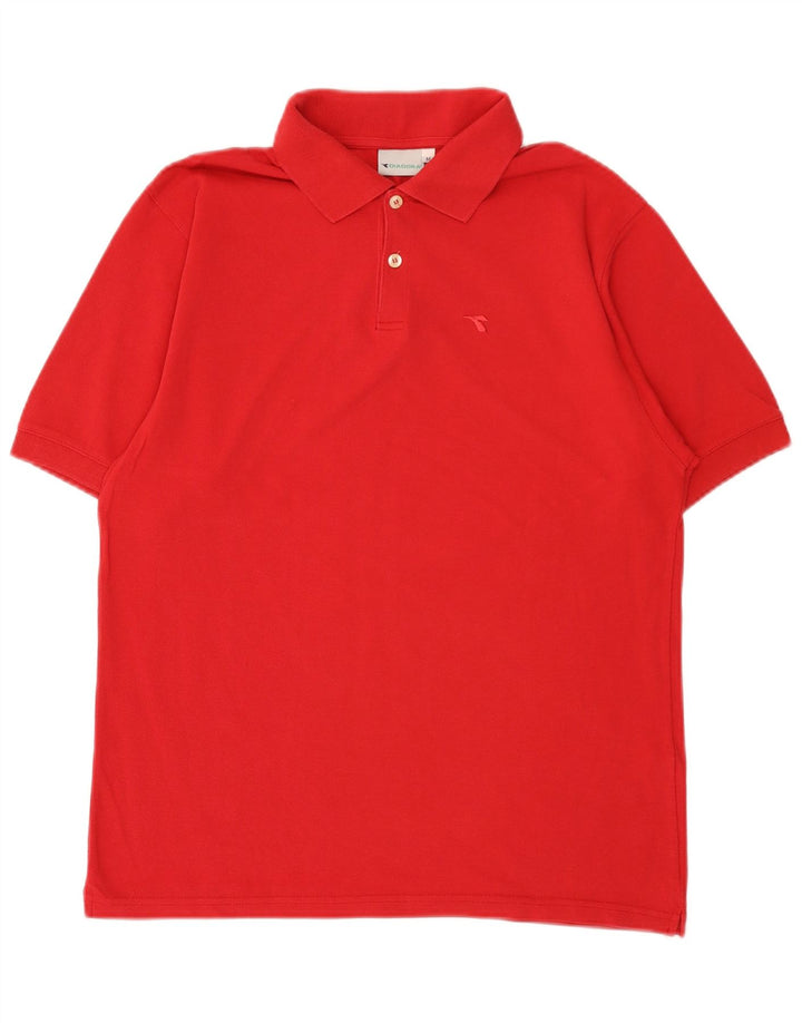 Diadora herre poloshirt Medium rød bomuld