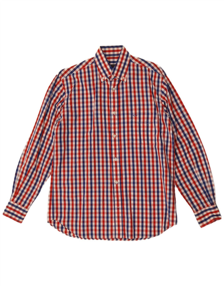 Paul & Shark Herreskjorte str. 39 Medium Flerfarvet Gingham Cotton