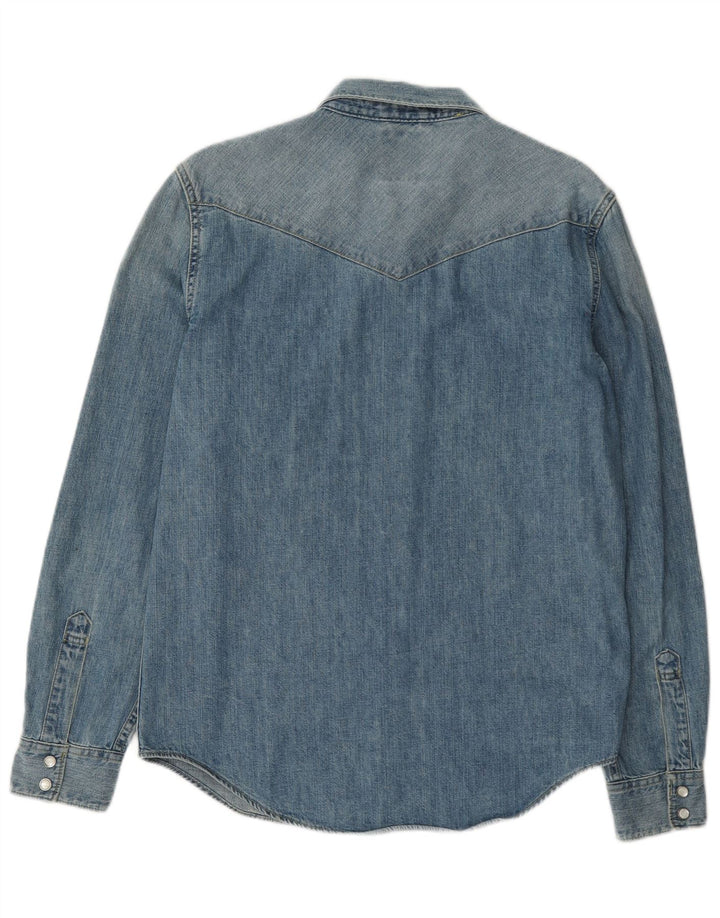 Levi's Slim Fit denimskjorte til mænd mellemblå bomuld