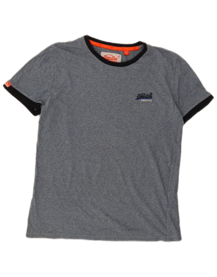 Superdry T-shirt top mellemblå bomuld
