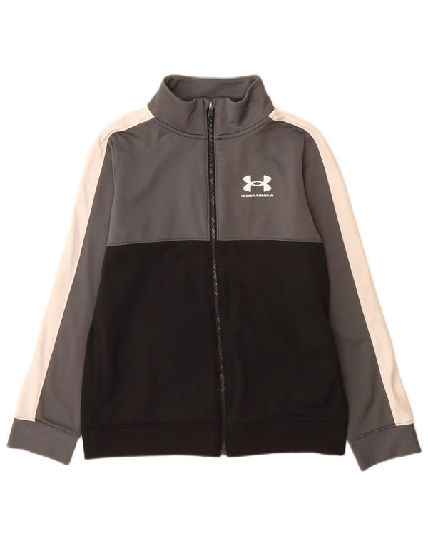 Under Armour Boys træningsdragt topjakke 9-10 år Medium Sort Colourblock