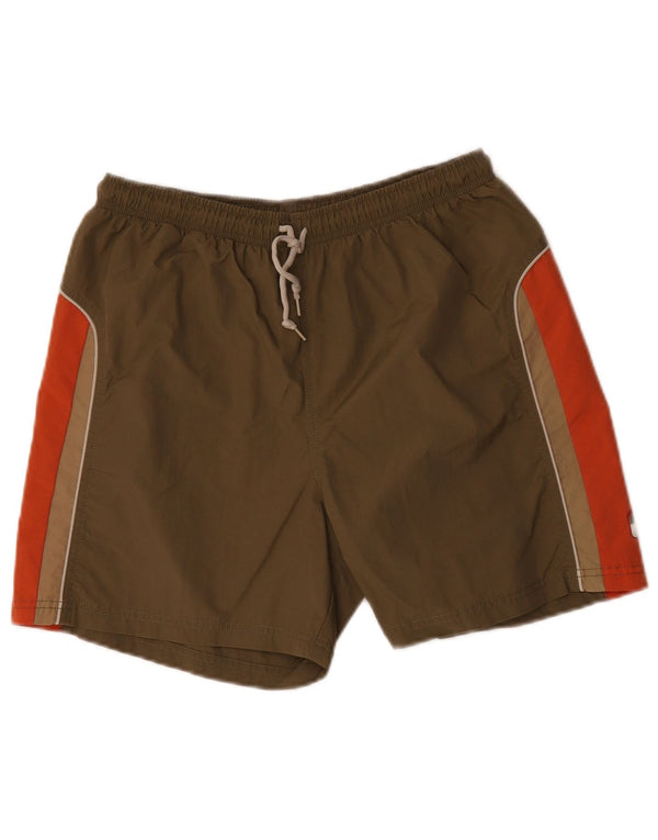 Lotto Herre badeshorts UK 40/42 Large Khaki Colourblock Nylon