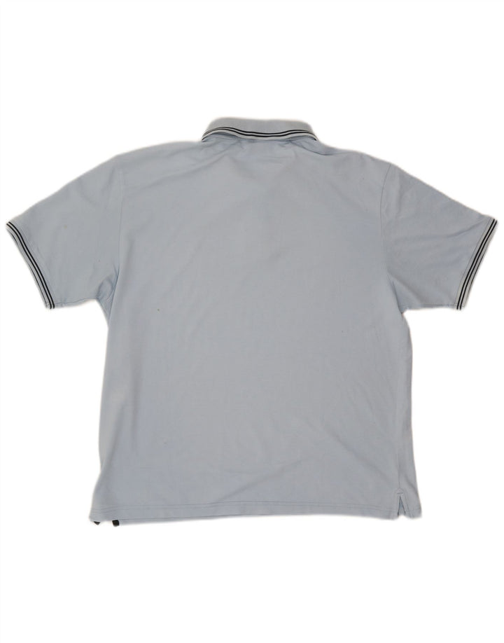 Champion herre poloshirt XL blå bomuld
