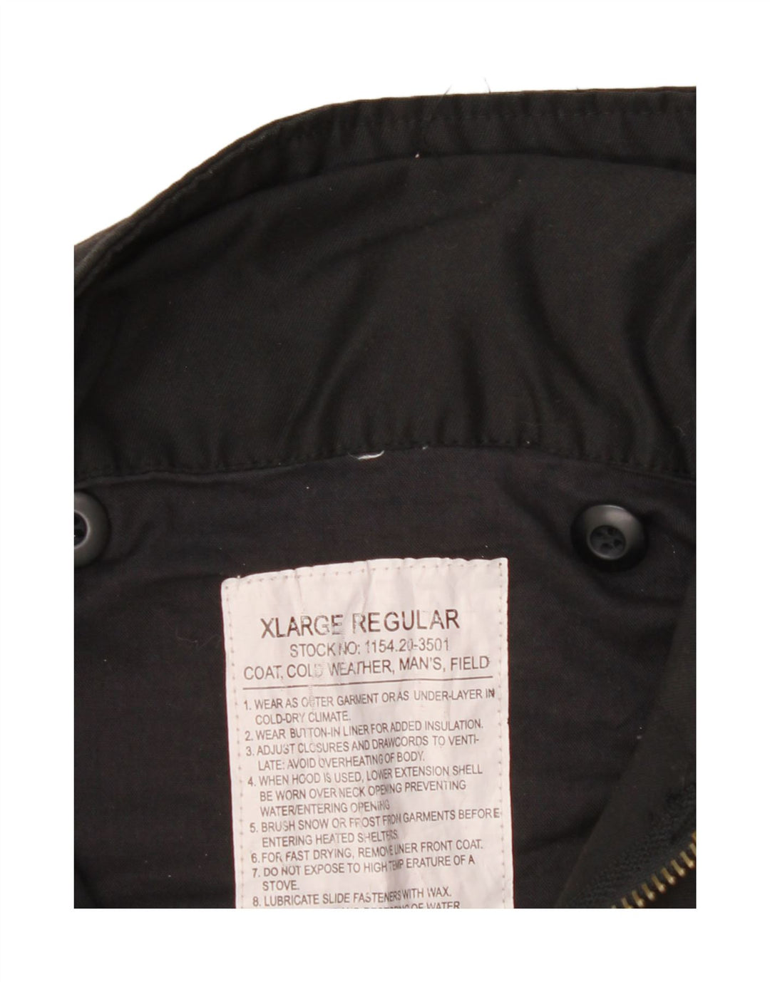 VINTAGE Mens Regular Utility Jacket UK 42 XL Black Polyester Vintage Vintage and Second-Hand Vintage from Messina Hembry 