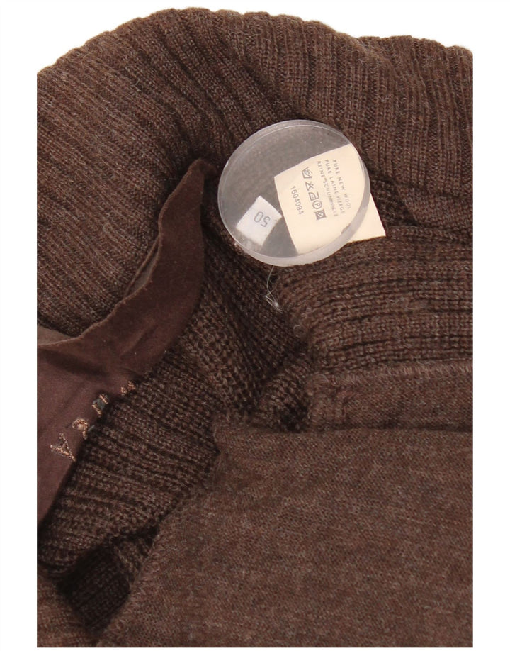 Ashwell Herre Cardigan Sweater IT 50 Medium Brun Ny Uld
