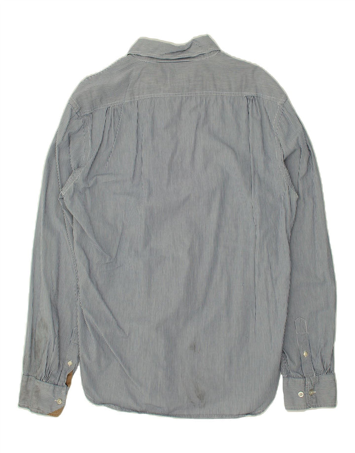 DOCKERS Mens Shirt Large Grey Striped Cotton | Vintage Dockers | Thrift | Second-Hand Dockers | Used Clothing | Messina Hembry 