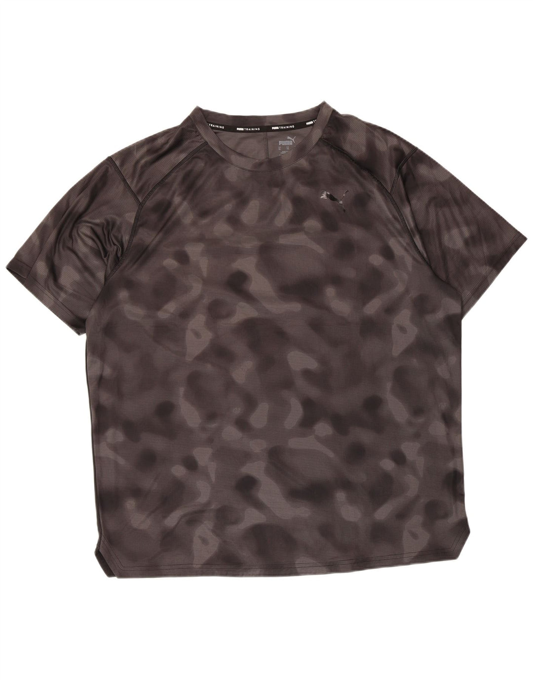 Puma Herre T-Shirt Top XL Grå Camouflage Polyester
