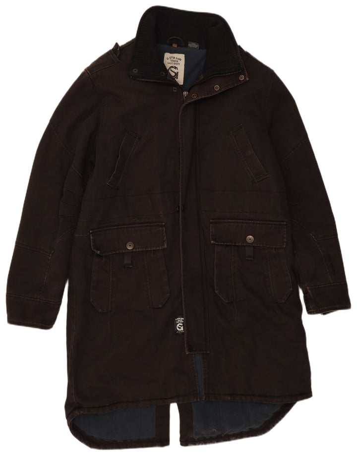 G-Star Herre Parka Jacket UK 42 XL Grå Bomuld
