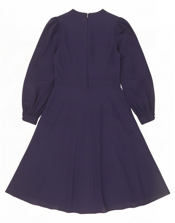 Hobbs Langærmet Maxikjole til kvinder UK 10 Small Navy Blue Polyester