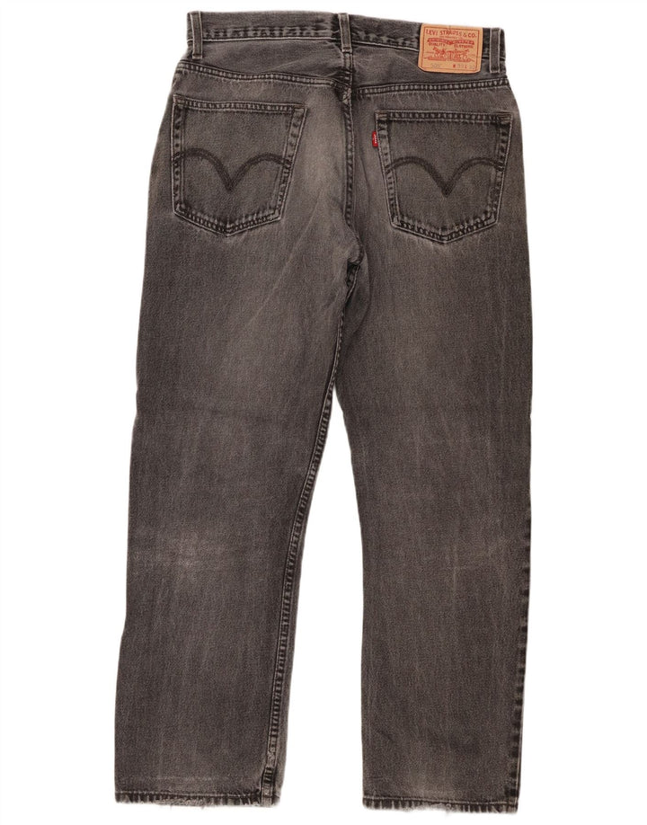 Levi's Herre 505 Regular Fit Straight Jeans W33 L30 Grå Bomuld