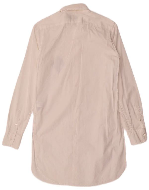 Polo Ralph Lauren Dame Langærmet Oversized Skjortekjole US 00 2XS Hvid