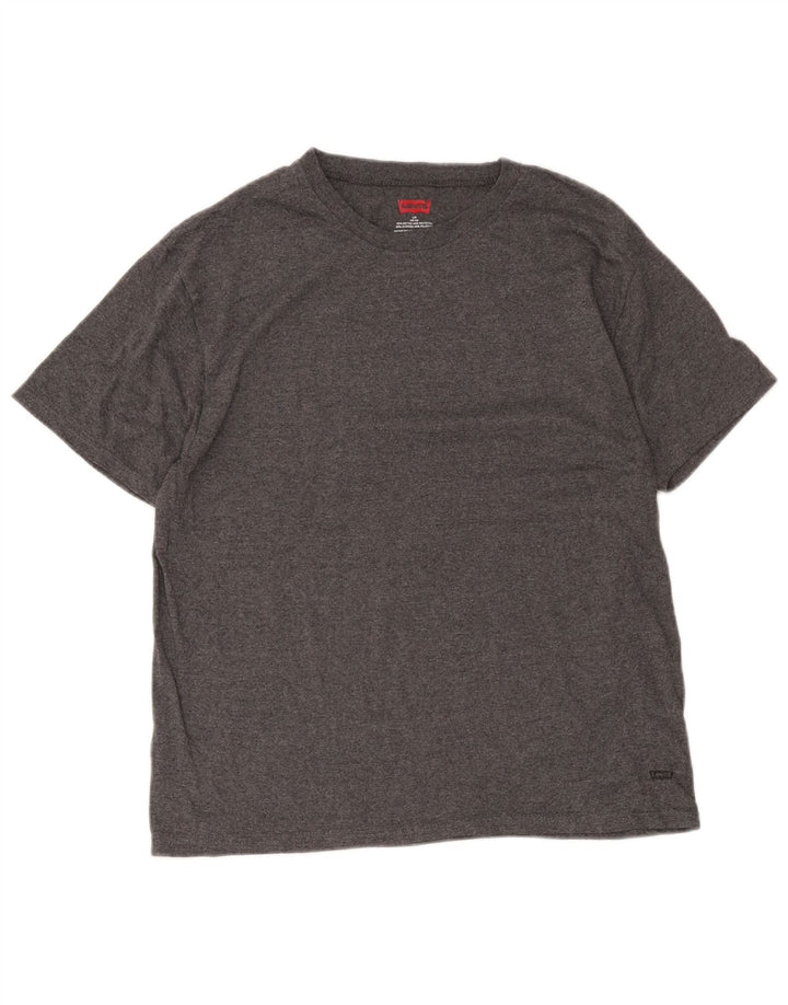 Levi's Herre T-Shirt Top UK 42/44 Stor Grå Bomuld