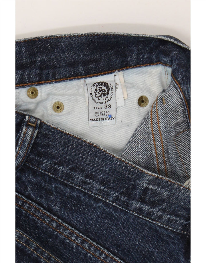 Diesel Straight Jeans til mænd W33 L32 Blå Bomuld