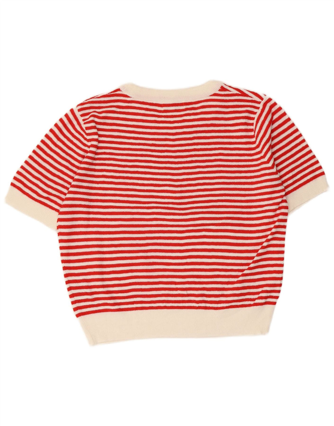 PEPALOVES Dame sweater med rund hals DK 14 Medium rød stribet