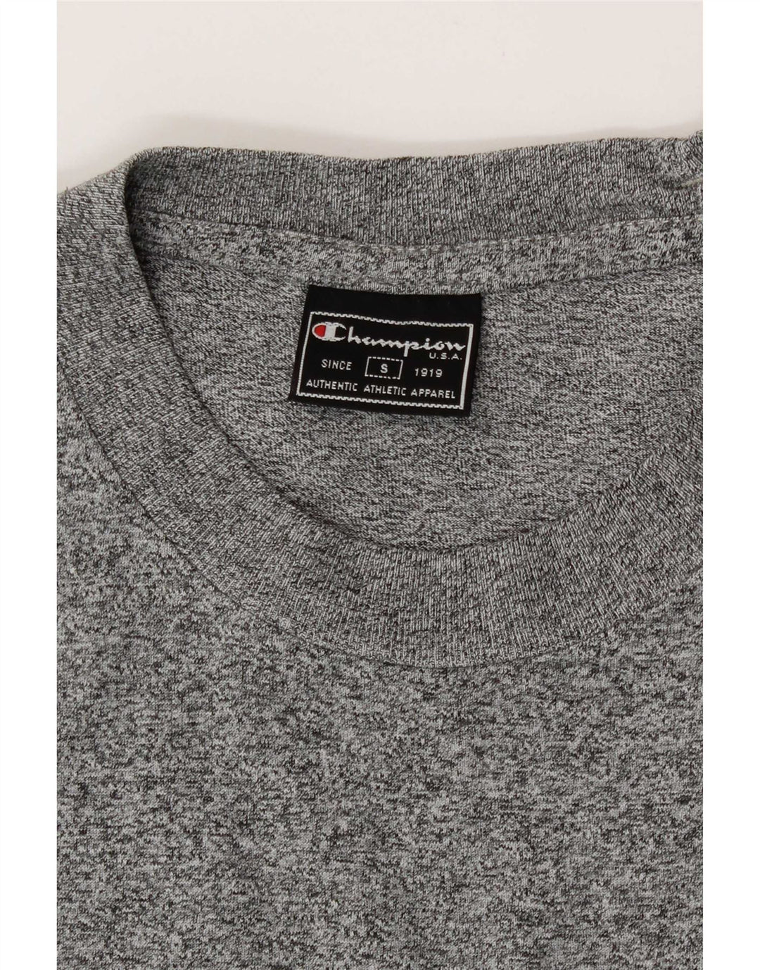 Champion Herre T-Shirt Top Lille Grå Flecked
