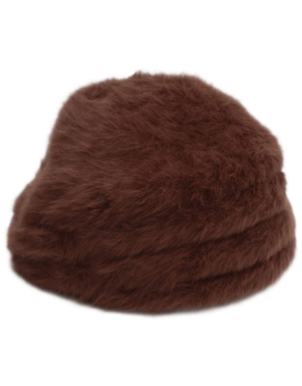 Kangol hue i imiteret pels til kvinder, medium brun