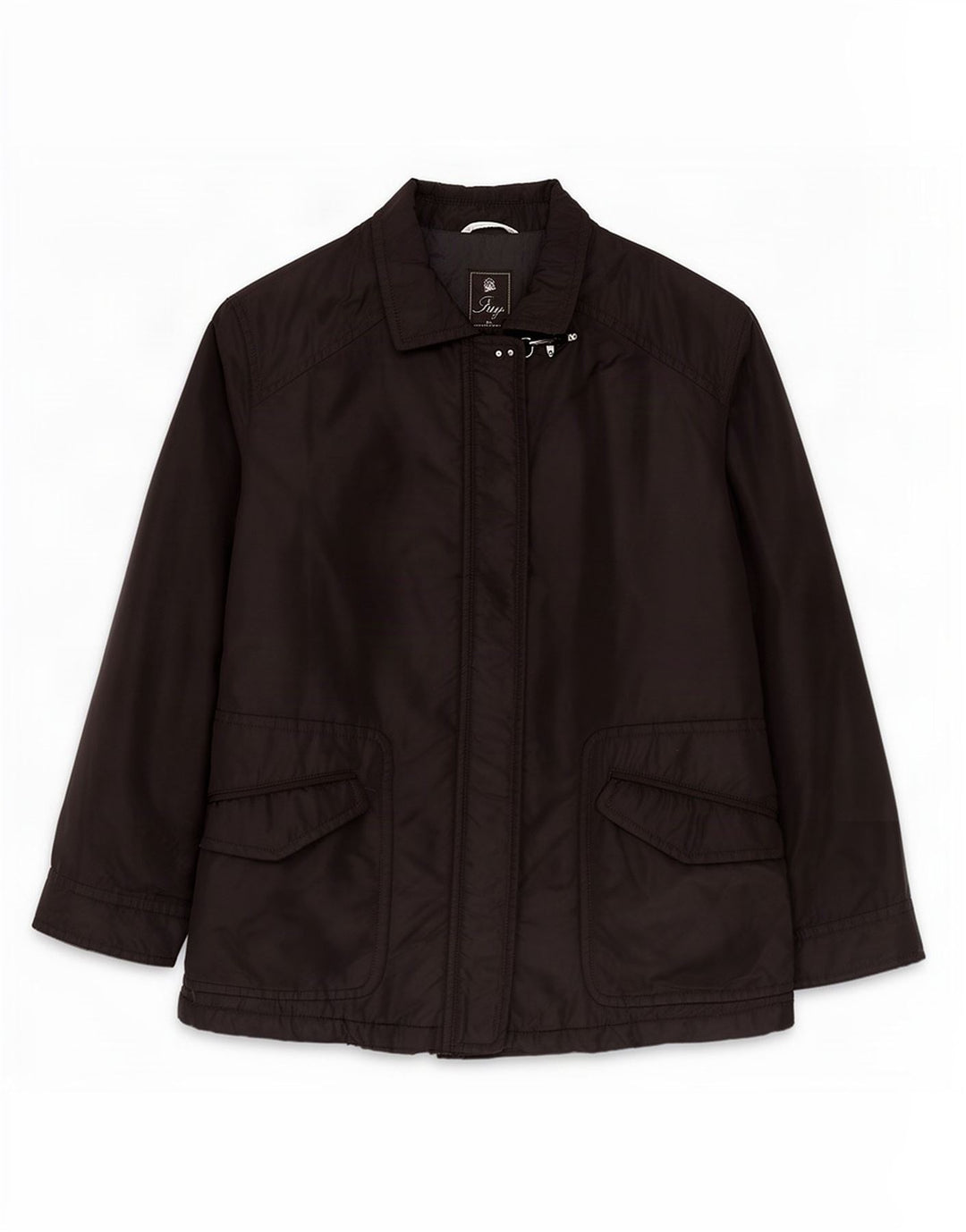 Fay Dame Windbreaker Jacket UK 18 XL Sort