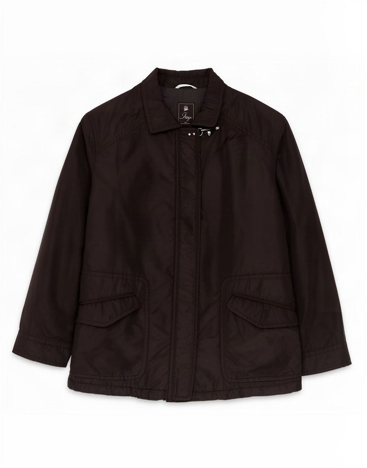 Fay Dame Windbreaker Jacket UK 18 XL Sort