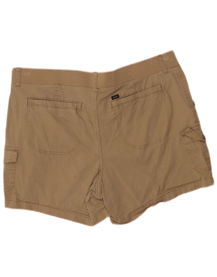 LEE Cargo Shorts til kvinder US 20 3XL W40 Beige Bomuld