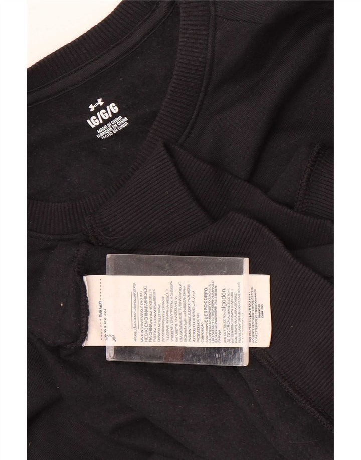 Under Armour Herre Sweatshirt Jumper Stor Sort Bomuld