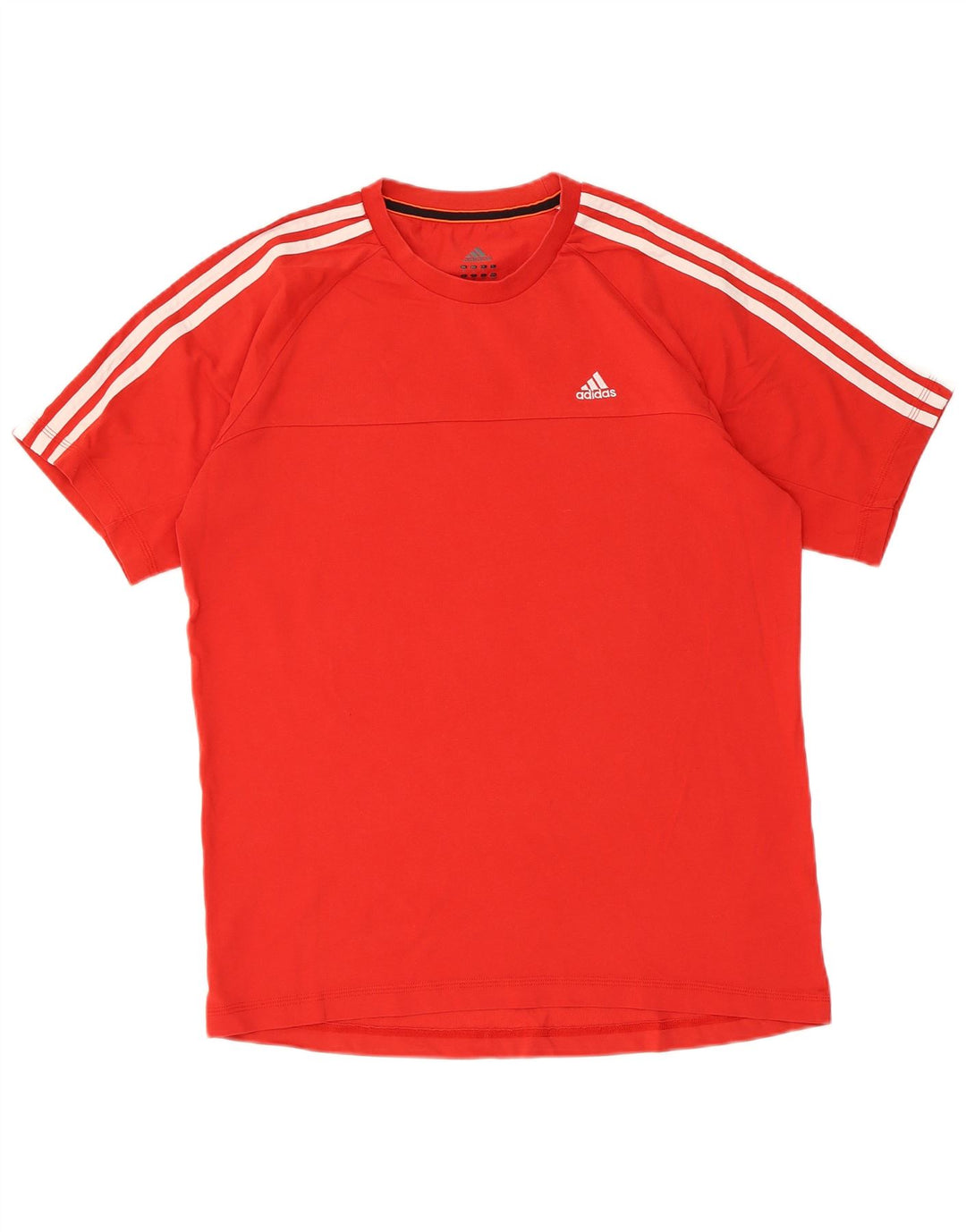 Adidas Herre Climalite T-Shirt Top Medium Rød Bomuld