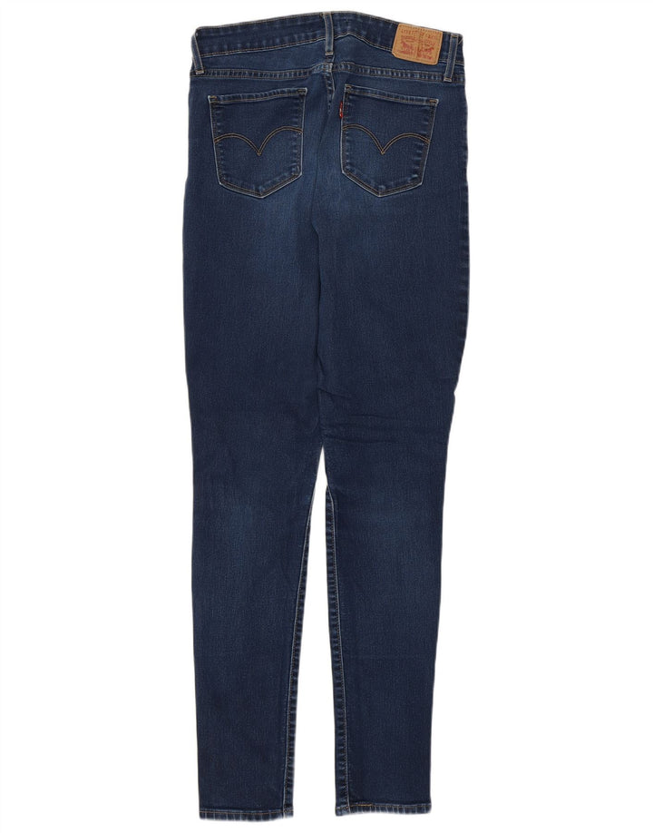 LEVI'S Dame 711 Skinny Jeans W28 L32 Blå Bomuld
