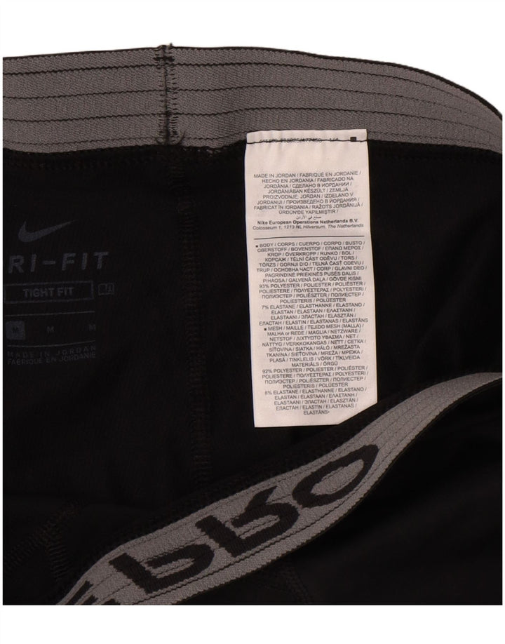Nike Herre Dri Fit Grafiske Leggings Medium Sort Polyester