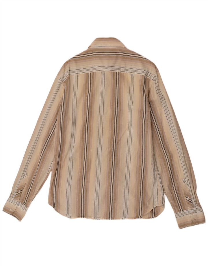 French Connection Herreskjorte Medium Beige Stribet Bomuld
