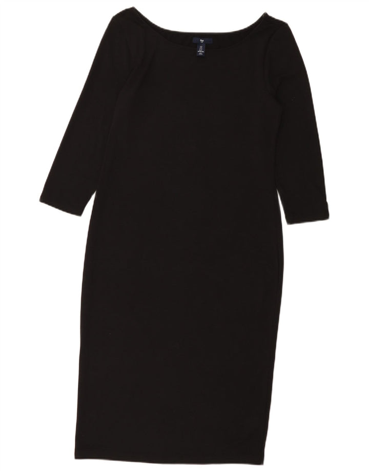 Gap Womens 3/4-ærmet kappeskjole UK 10 Small Black Polyester
