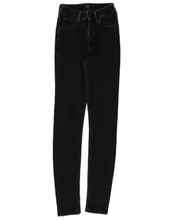 Lee Womens Forever fit Skinny Jeans W26 L33 Sort Bomuld