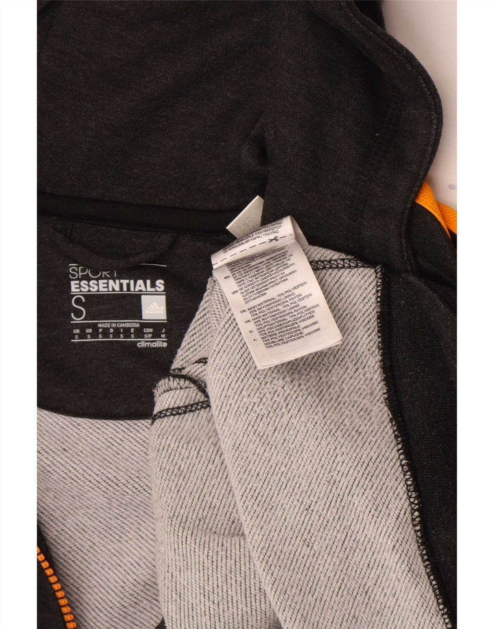 Adidas Herre Climalite Hættetrøje Sweater med lynlås, lille grå polyester