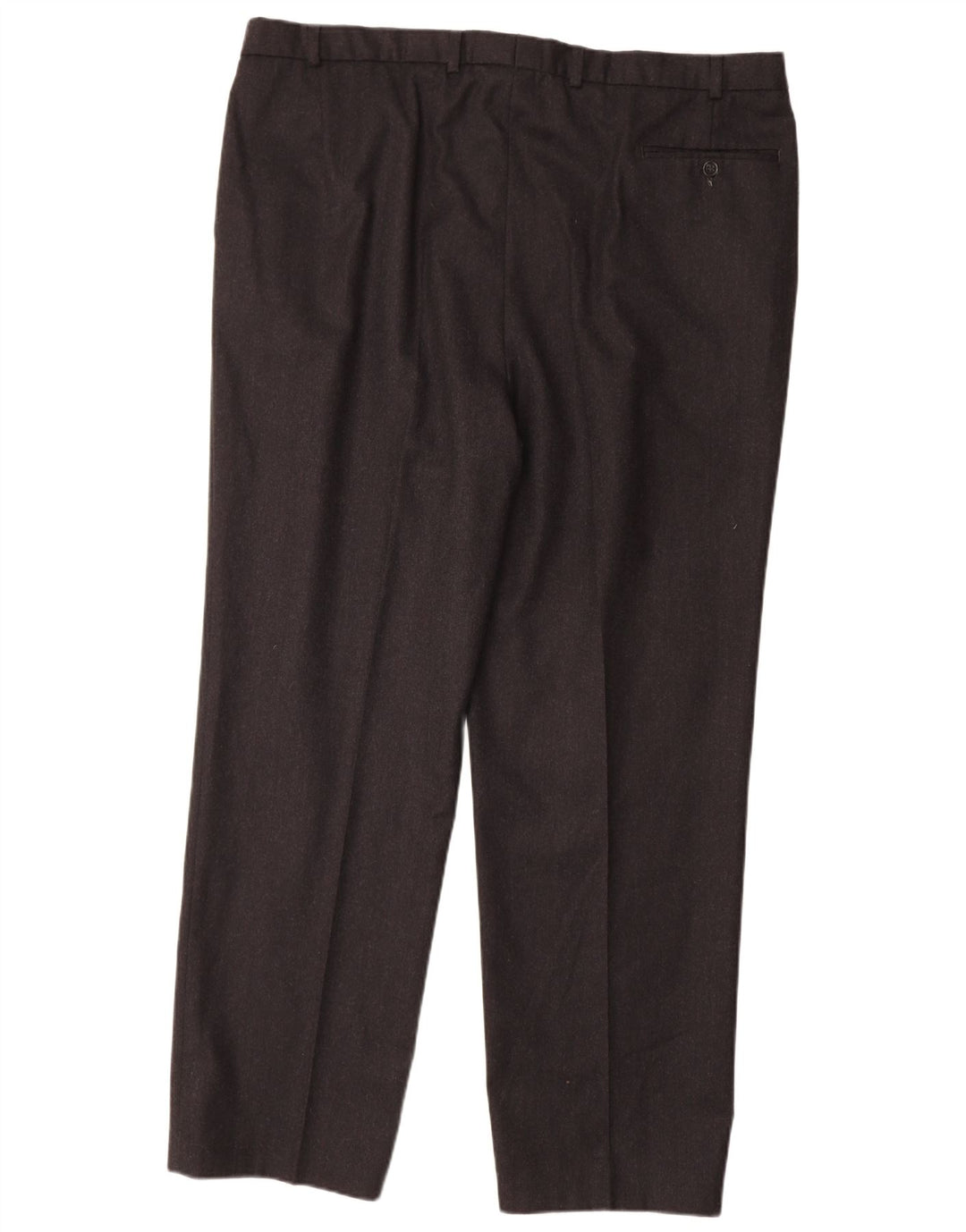 MARKS & SPENCER Herre Pegged Suit Bukser W44 L33 Sort Uld
