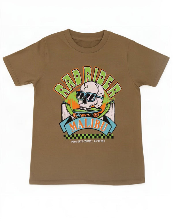 Dunnes Stores Drenge Grafisk T-Shirt Top 5-6 år Khaki Bomuld