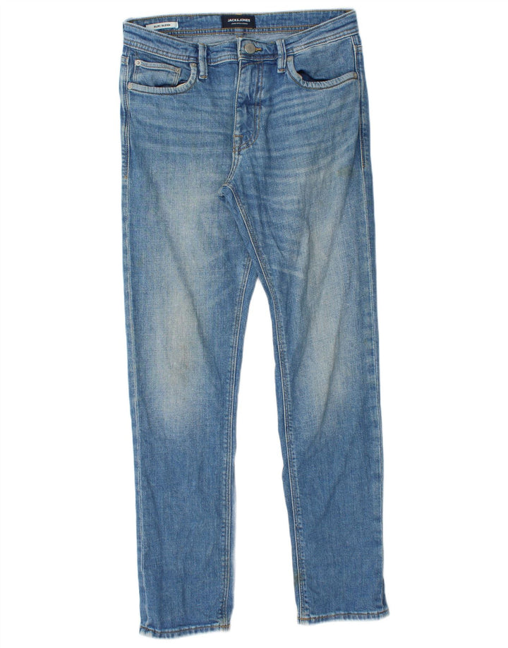 JACK & JONES Herre GLENN Slim Jeans W27 L30 Blå Bomuld