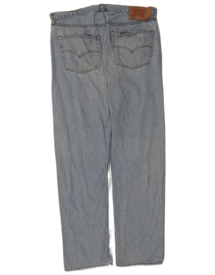 Levi's Herre 501 lige jeans W38 L34 blå bomuld