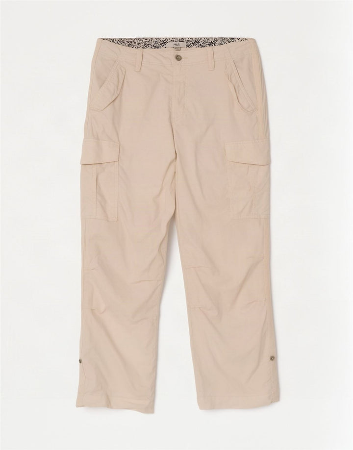 Marks & Spencer Cargo Bukser til kvinder UK 14 Large W34 L29 Off White