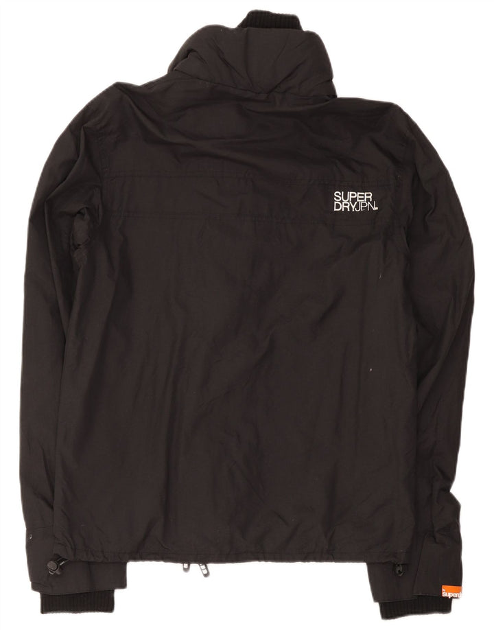 Superdry Herre Grafisk Windbreaker Jacket UK 38 Medium Black Nylon