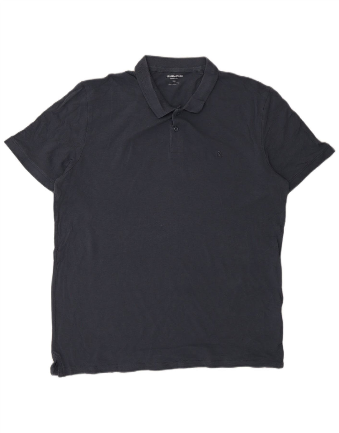 Jack & Jones herre poloskjorte 2XL marineblå bomuld