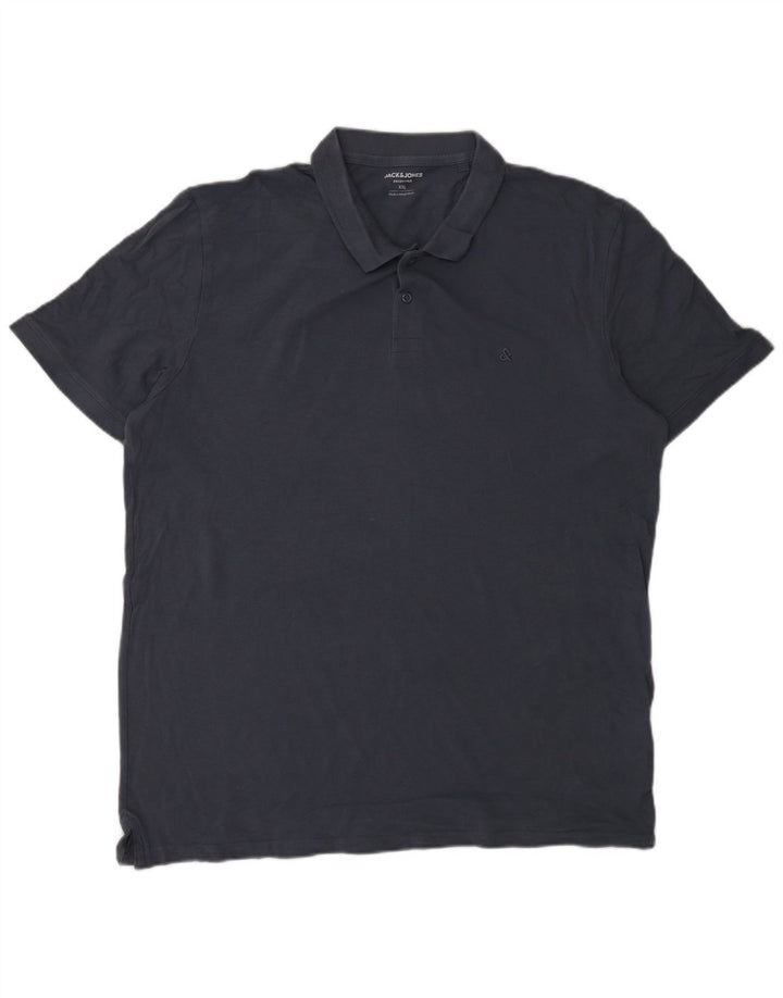 Jack & Jones herre poloskjorte 2XL marineblå bomuld