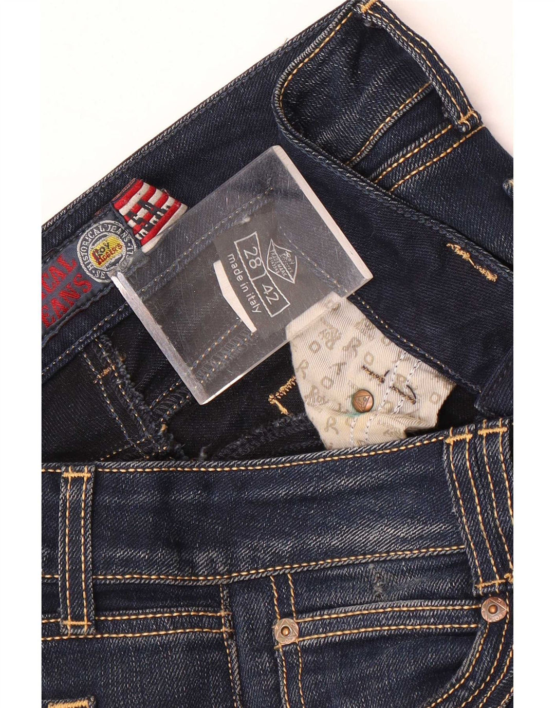 Roy Rogers Dame Slim Jeans IT 42 Medium W28 L28 Blå