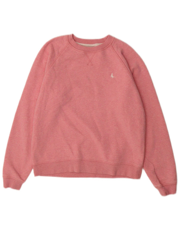 Jack Wills Womens Oversized Sweatshirt Jumper UK 6 XS Pink Cotton