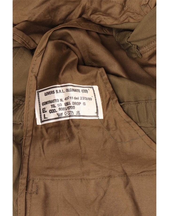 Vintage Mens Military Jacket IT 50 Large Khaki