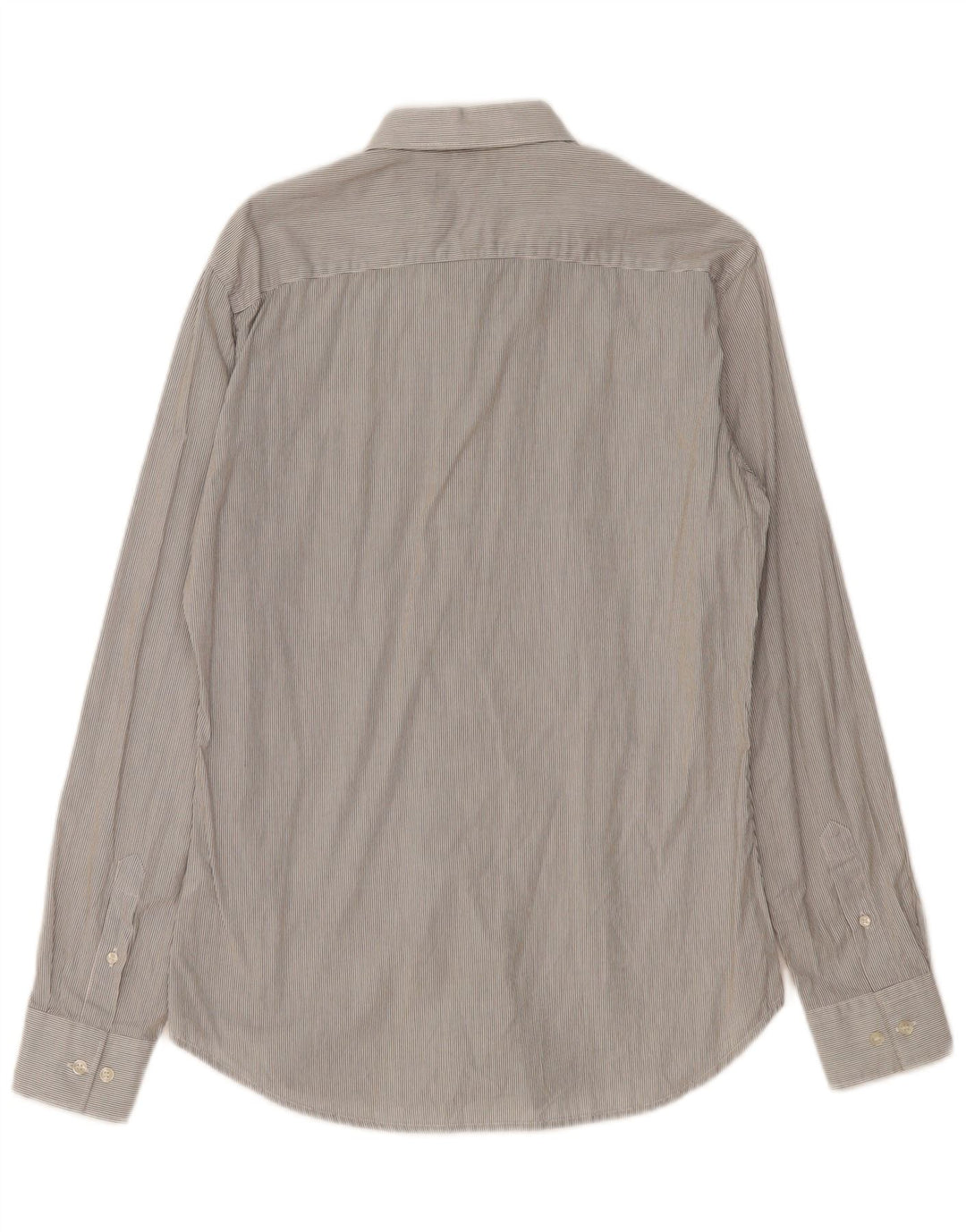 FRANSK FORBINDELSE Herreskjorte lille grå nålestribet bomuld