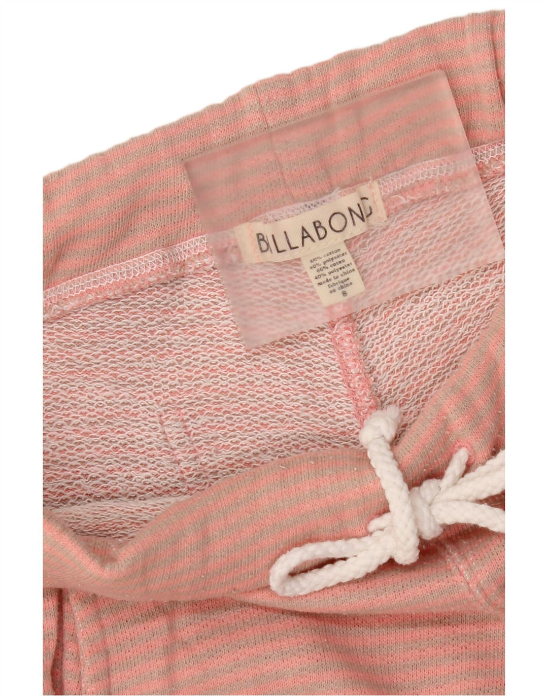 Billabong Dame træningsdragt Bukser Joggers US 8 Medium Pink Nålestribe