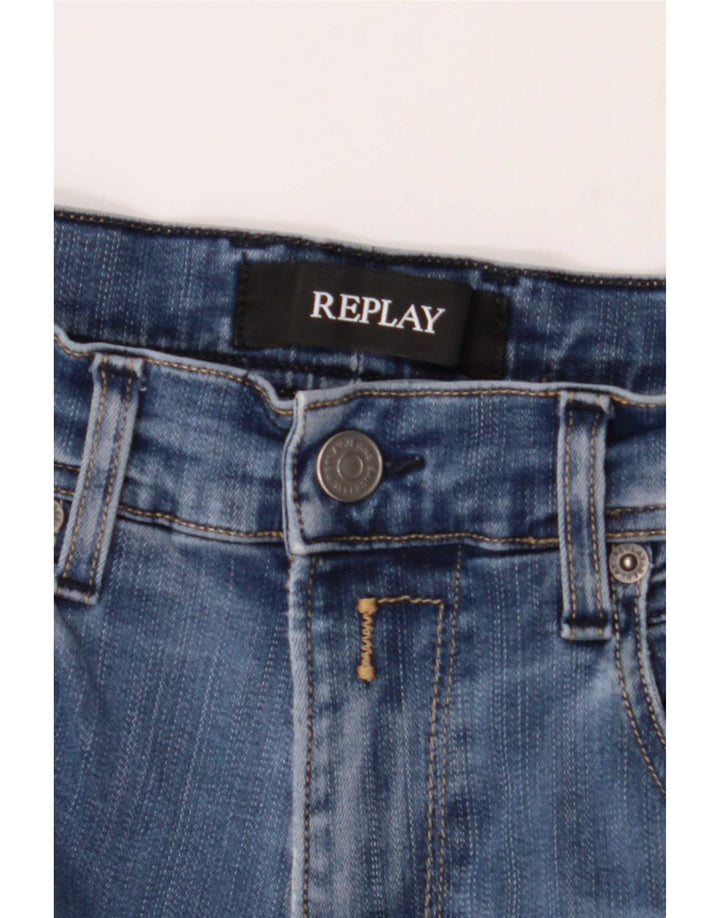Replay Straight Jeans til mænd W30 L29 Blå