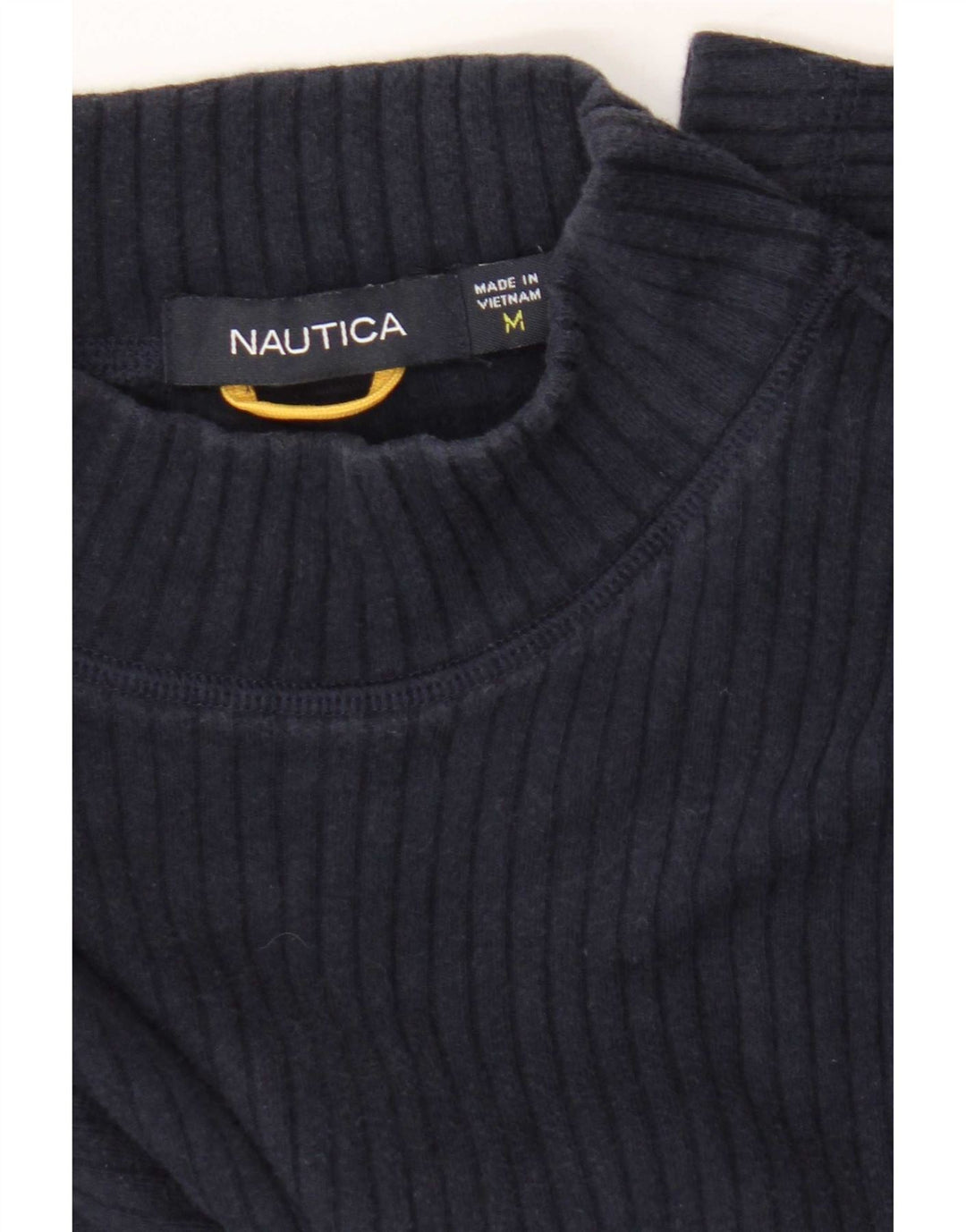 Nautica Herre Top Langærmet Medium Navy Blue Colourblock Bomuld