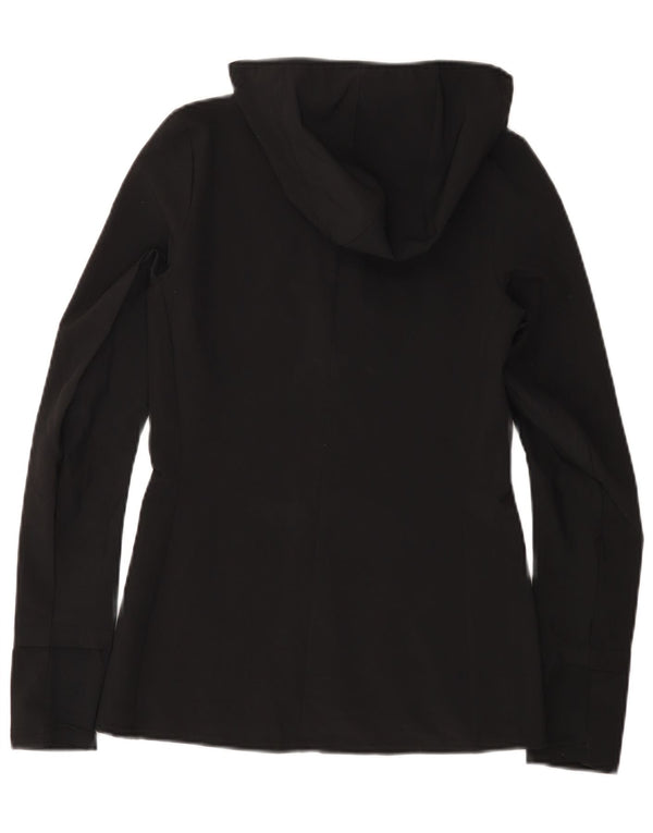 Adidas Dame Hættetrøje Topjakke UK 0/2 2XS Sort Polyester