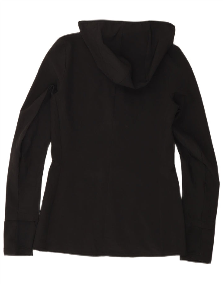 Adidas Dame Hættetrøje Topjakke UK 0/2 2XS Sort Polyester