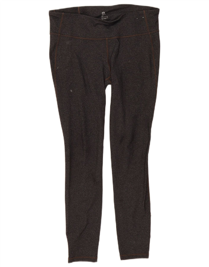 Gap Womens Leggings UK 14 Large Grey Flecked Nylon